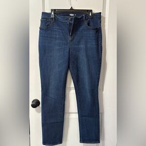 Old Navy Dark Blue Women's Straight Leg Jeans